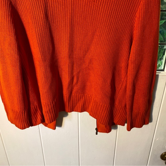 (1) Trendy Orange SoCa St. John Zip-Up Cardigan Jacket Women’s Size Large - Picture 14 of 16